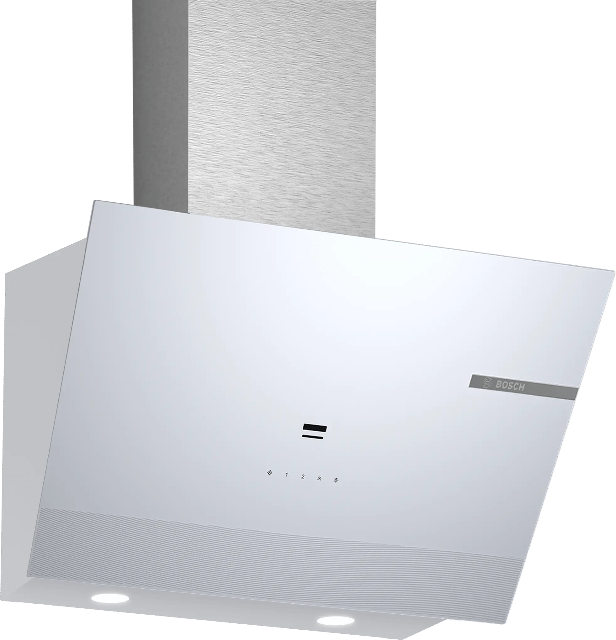 Bosch Serie 6 Duvar Tipi Davlumbaz 60 cm Beyaz Cam Yüzey, Beyaz DWK67PJ20T