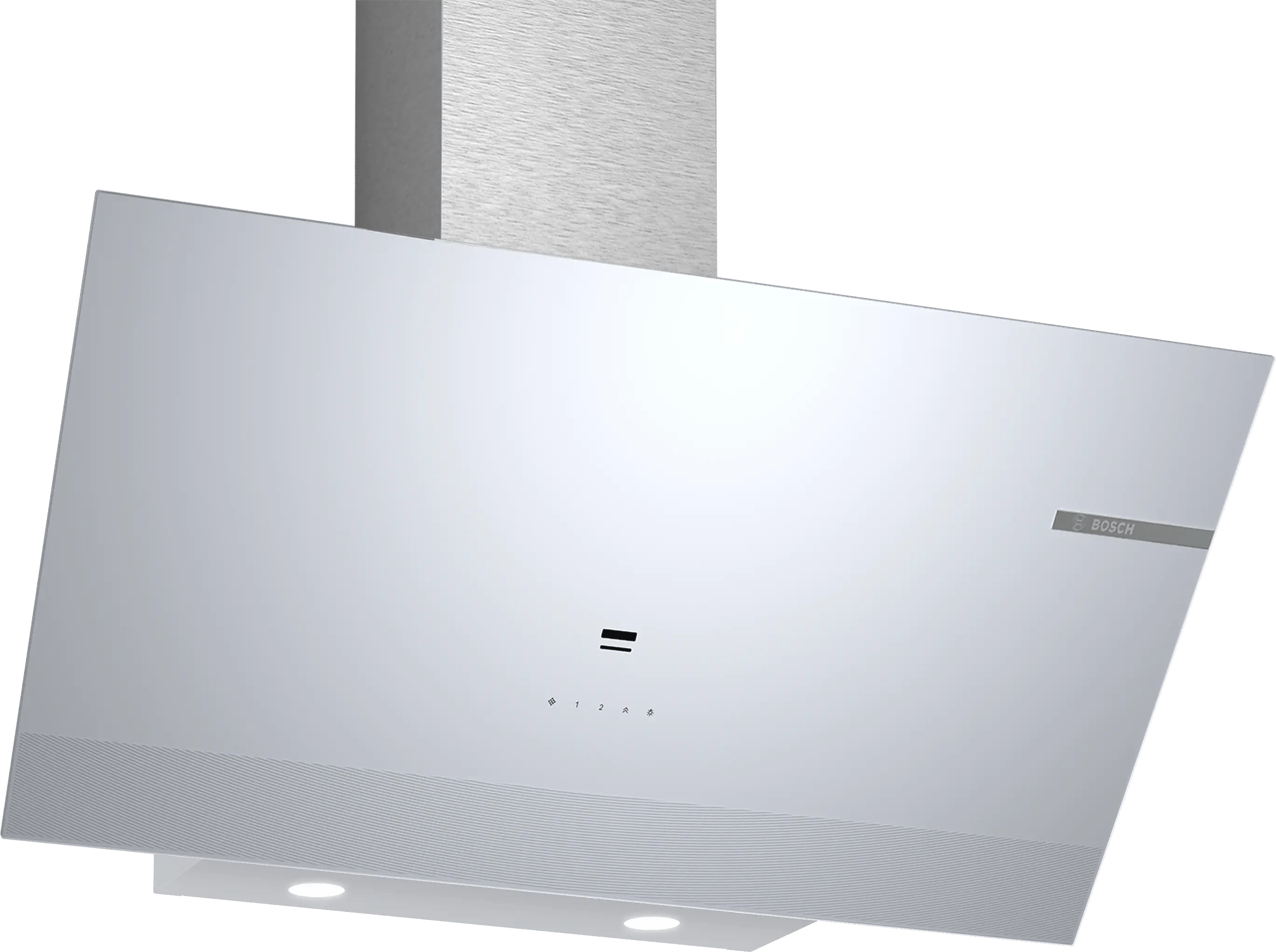 Bosch Serie 6 Duvar Tipi Davlumbaz 90 cm Beyaz Cam Yüzey, Beyaz DWK97PJ20T