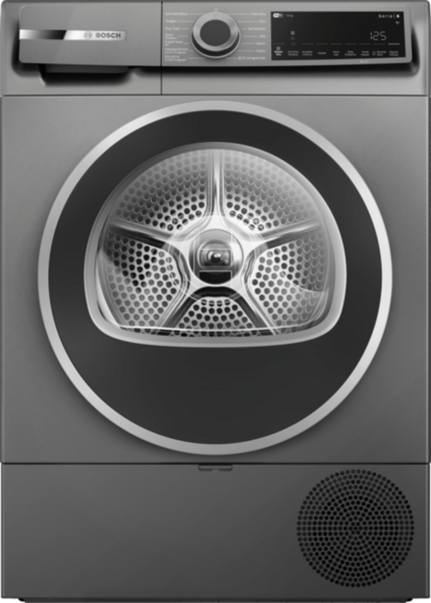 Bosch Serie 6 Isı Pompalı Kurutma Makinesi Antrasit WQJ2520RTR