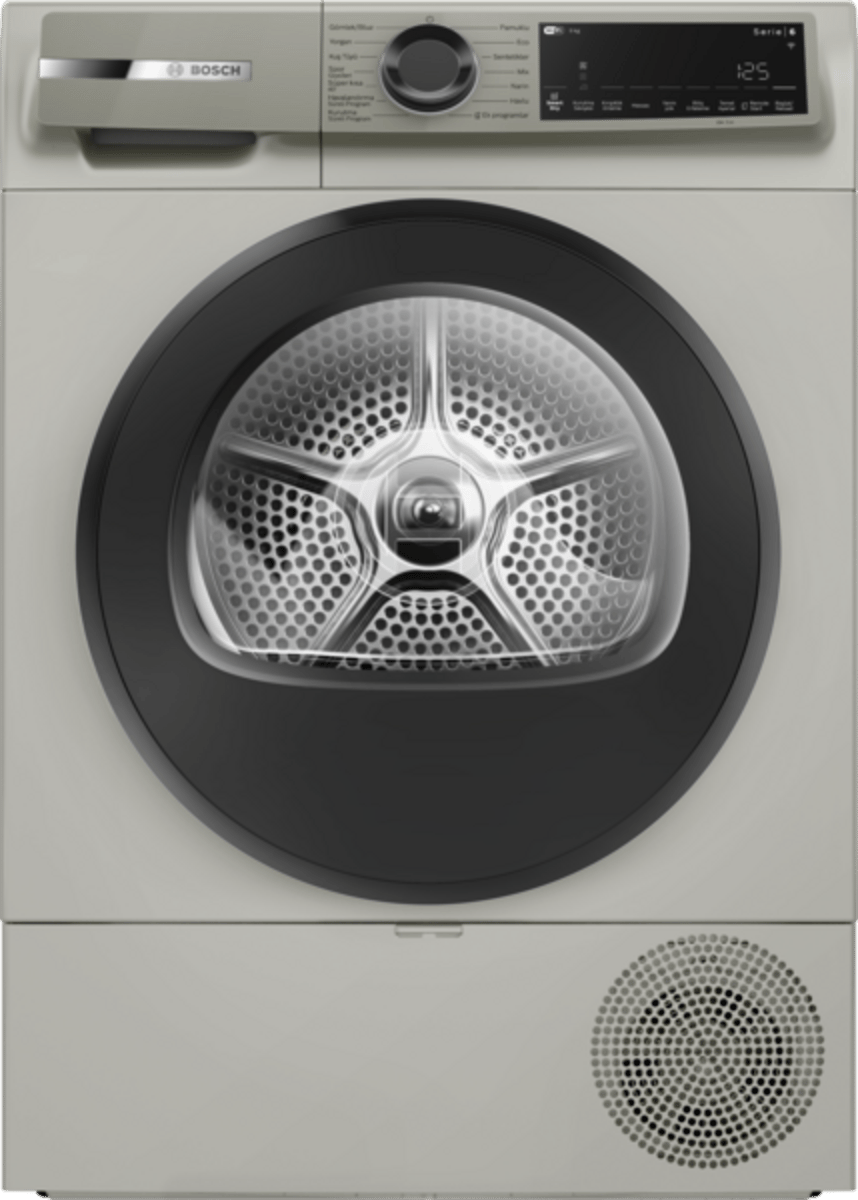 Bosch Serie 6 Isı Pompalı Kurutma Makinesi Gümüş WQJ2420XTR