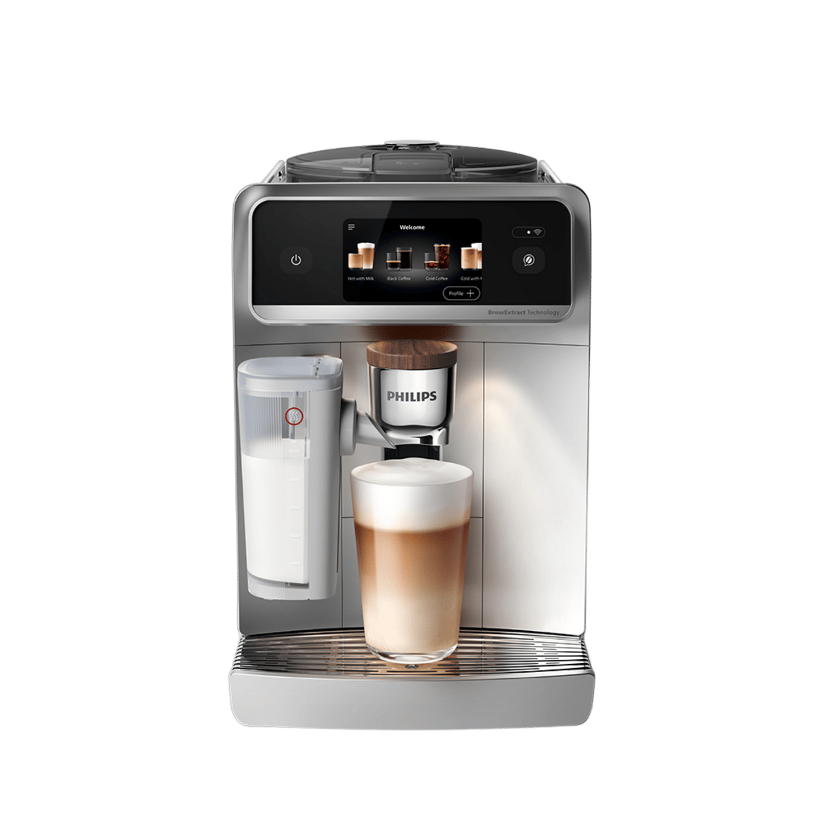 PHILIPS 8000 Serisi LatteGo Pro Café Aromis Kahve Makinesi, Evde Kafe Kalitesi, BrewExtract, 54 farklı Sıcak ve Soğuk İçecek, EP8757/20