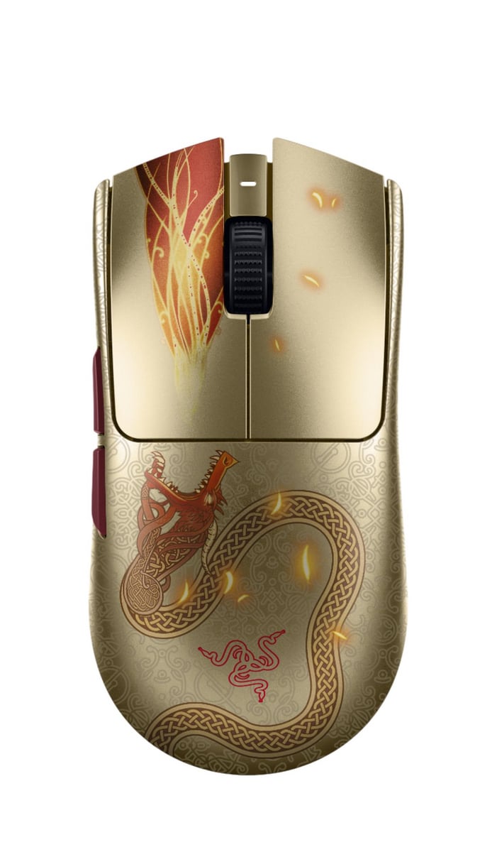 RAZER Viper V3 Pro CS2 Edition Kablolu/Kablosuz Gaming Mouse Altın Sarısı