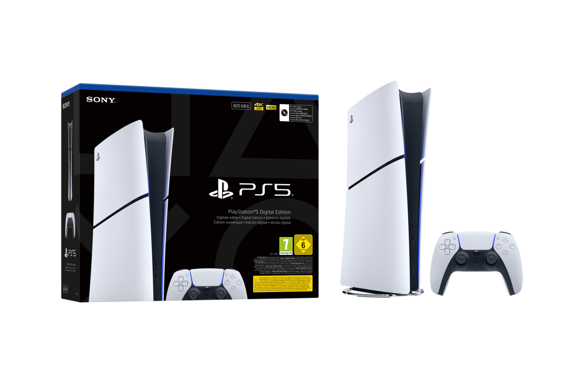 SONY 2.Dualsense+Playstation 5 Slim Digital 825 GB (İthalatçı Garantili) Oyun Konsolu Beyaz