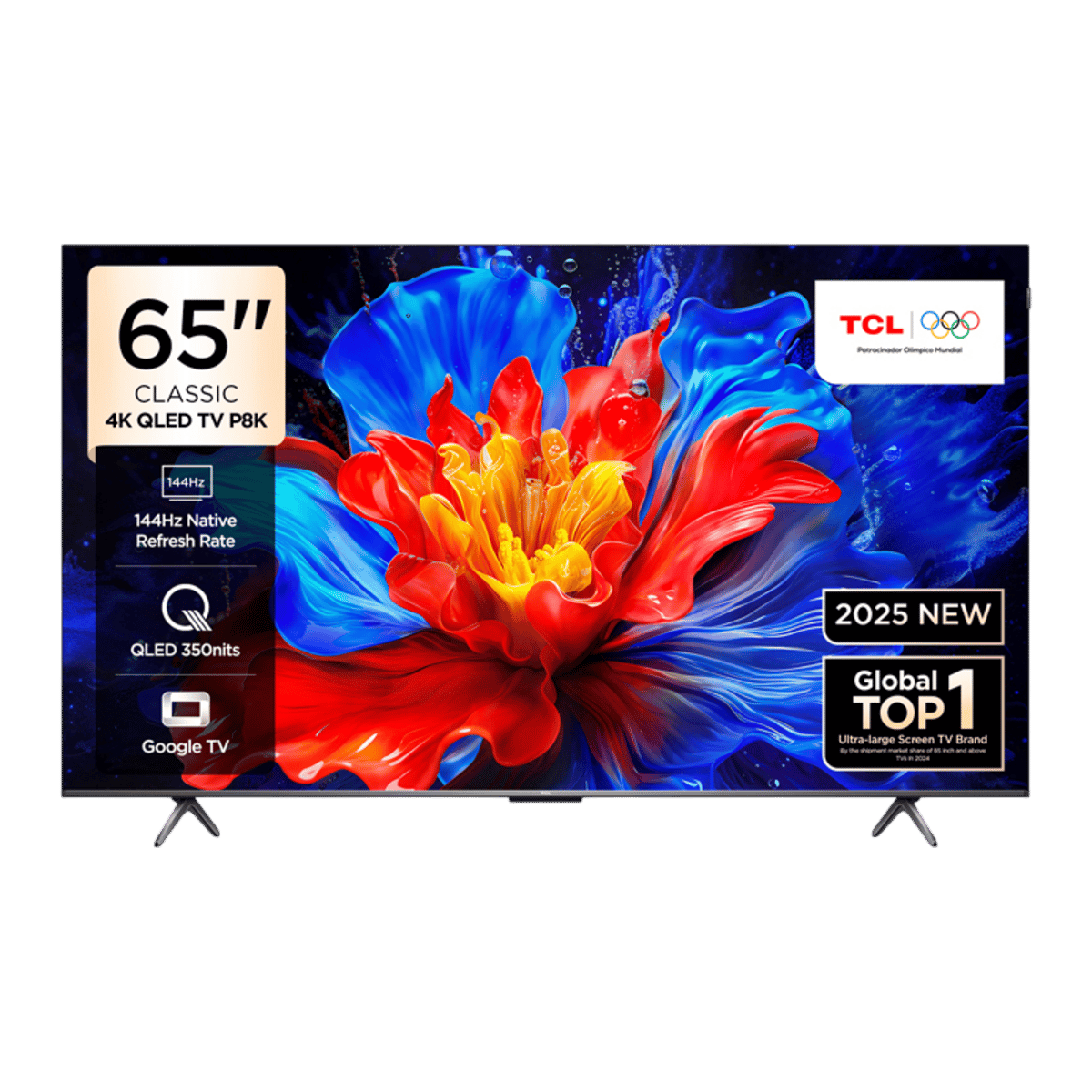TCL 65P8K 65 inç 165 Ekran Uydu Alıcılı Smart 4K UHD QLED Google TV
